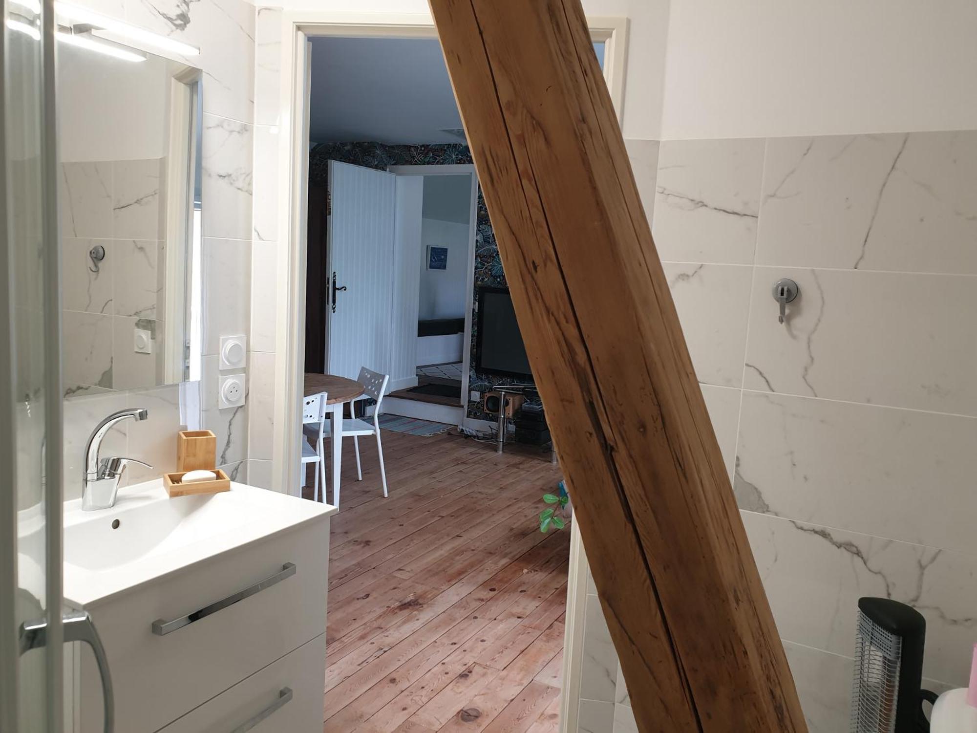 L 'Appartement Du Rocher Chateau-du-Loir Luaran gambar